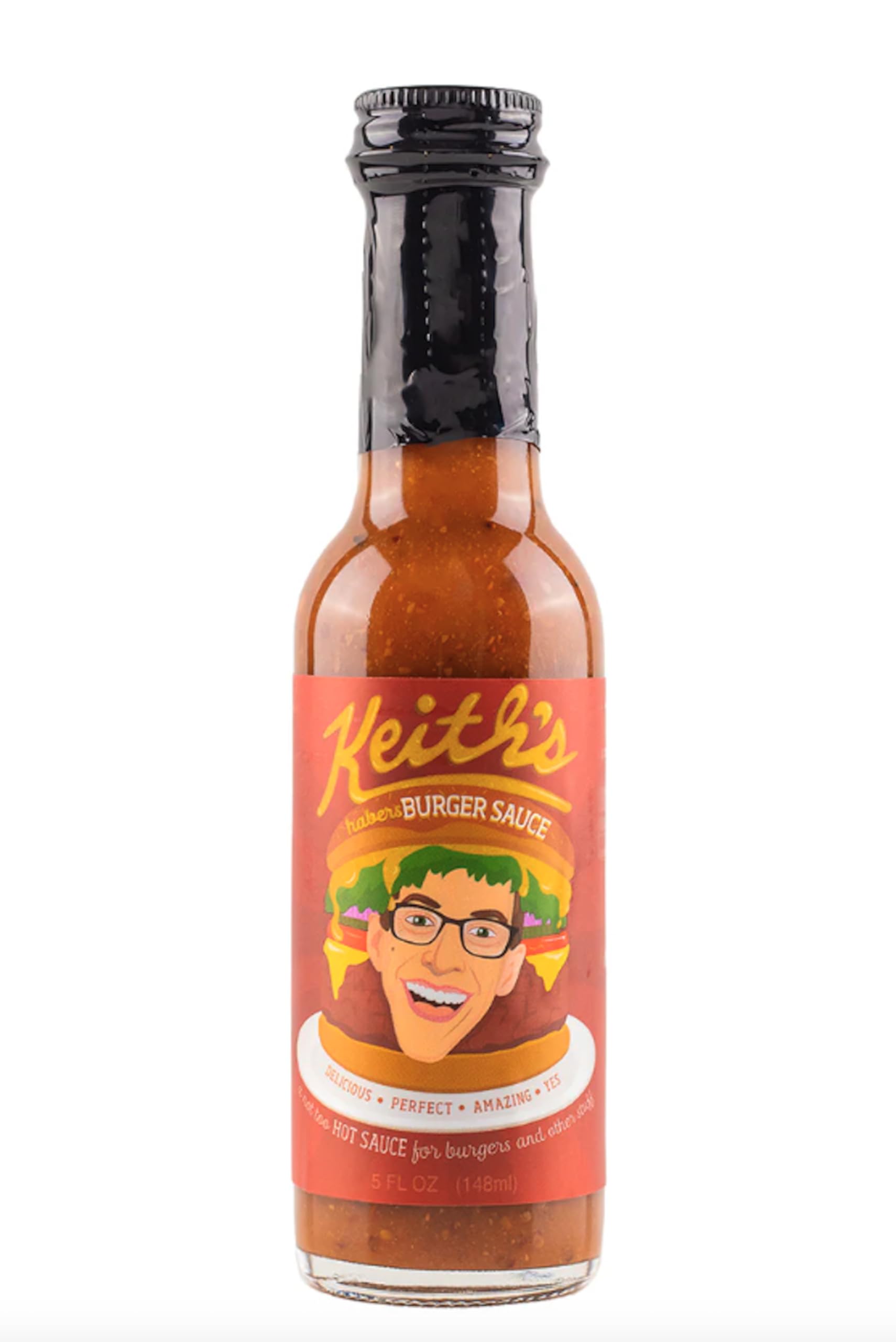 Keith's Burger Sauce by Heatonist, Mild Heat Hot Sauce Made with Natural Ingredients: Smoked Serrano, Jalapeno Peppers and Maple Syrup, 5 fl oz Bottle (1-Pack)