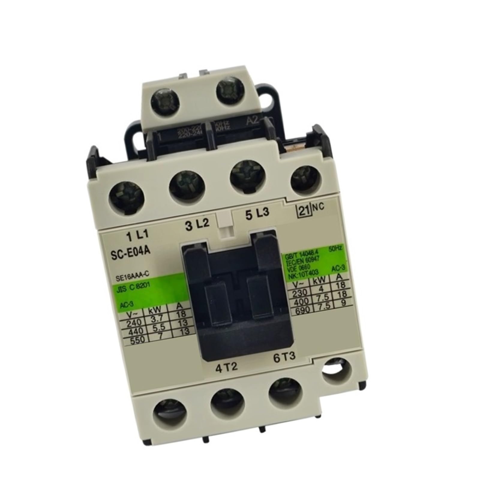 Contactor SC-E04A/G DC48V DC 1NC para control y protección de motores industriales