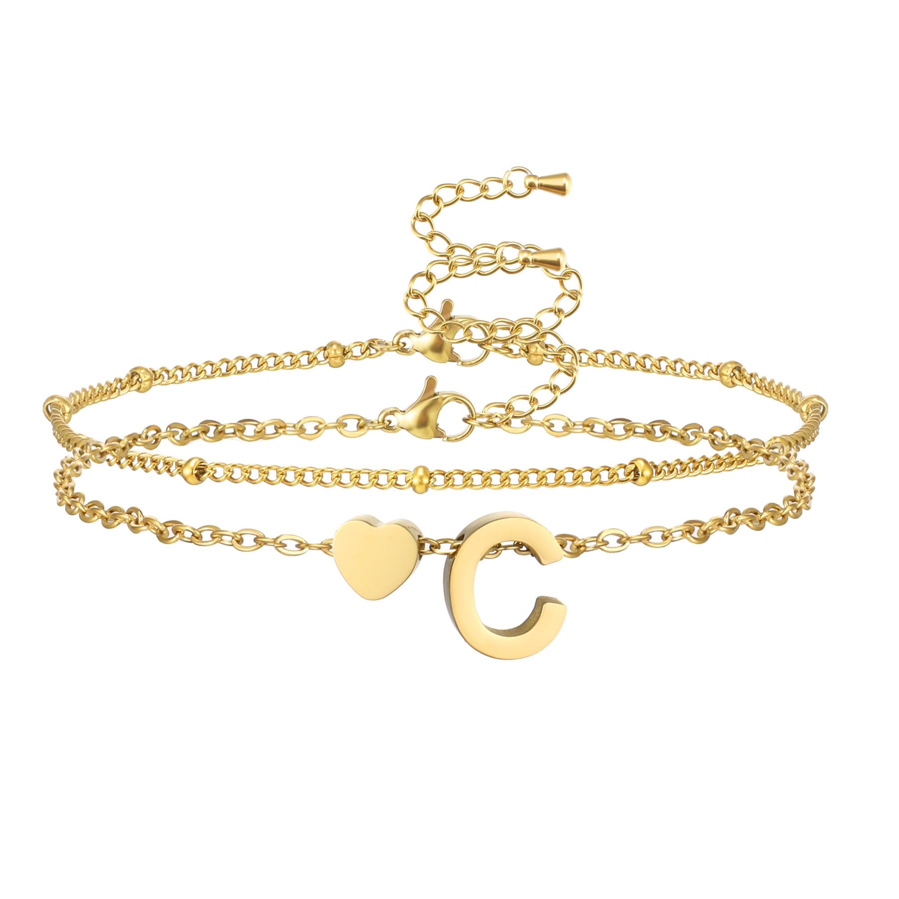 Pendentif en forme de cœur et initiale pour célébrer un lien unique - 8