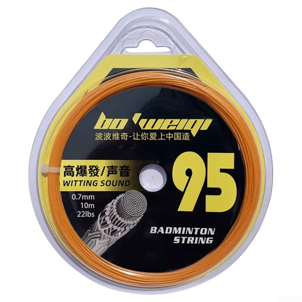 Cuerda de bádminton de 10 m de diámetro de 0,7 mm de diámetro, cuerda de raqueta de nailon de 22 a 28 libras de tensión en varios colores (blanco)