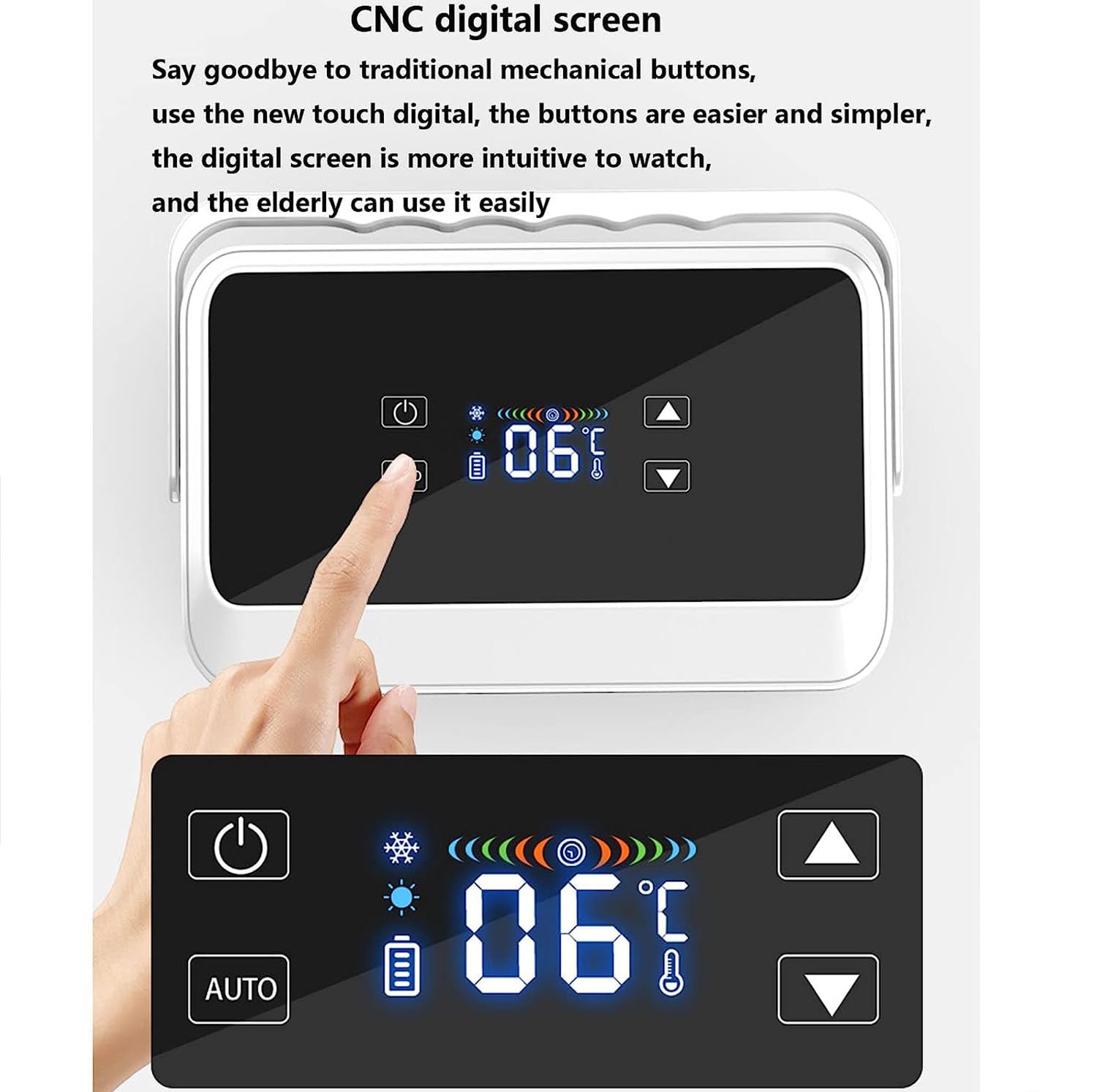 Generico Mini Borsa Termica per insulina, frigo Portatile per medicinali, Controllo Intelligente della Temperatura 8-18°C, Borsa frigo elettrica per Auto, Viaggi e casa (Batteria Singola)
