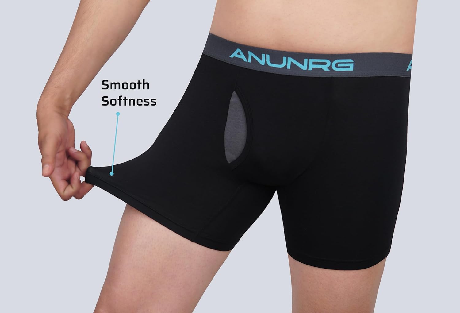 Mens Ultra Soft Tencel Micro Modal and Bamboo Viscose Athletic Boxer Brief Underwear - Image 2
