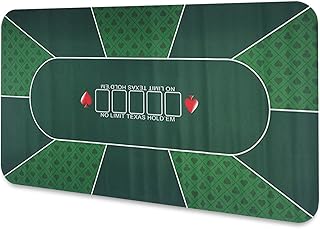 Cifupy Poker Mat - 71 x 35in/47x 24in Poker Top Mat, Professional Texas Portable Rubber Foam Poker Table Top, Players Game Layout Mat with Carrying Bag Foam Poker Table Top for Poker Games,Casino,Blackjack,Theme Party
