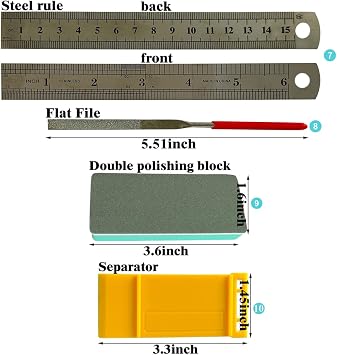17 Pcs Model DIY Tool Kit, Modeler Basic Craft Tool Set, Dollhouse Miniature Hobby Building or Handmade Hobby Craft Tools Set
