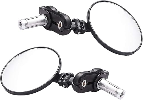 Espejos universales para motocicleta, espejo lateral redondo plegable de 3 pulgadas para Honda, scooter, Suzuki, Yamaha, Kawasaki, Victory, Harley