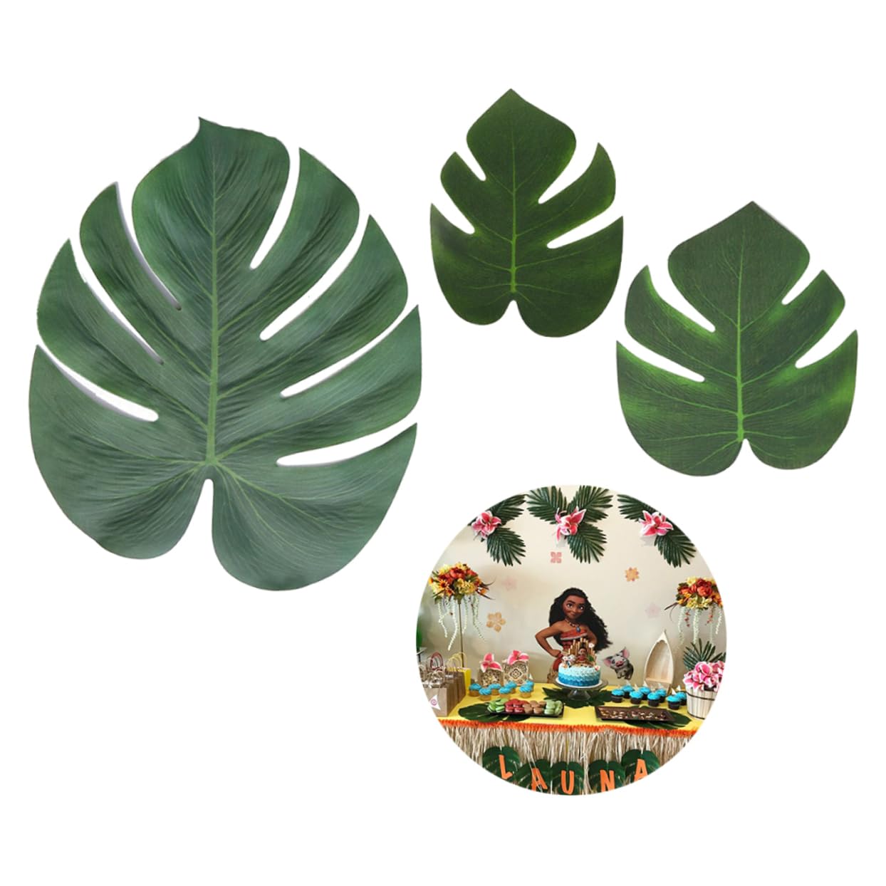 Amosfun 108pezzi Foglie Artificiale Monstera Da Decorazioni Per Casa e Ufficio Atmosfera Tropicale Per Composizioni Floreali e Decorazioni Murali