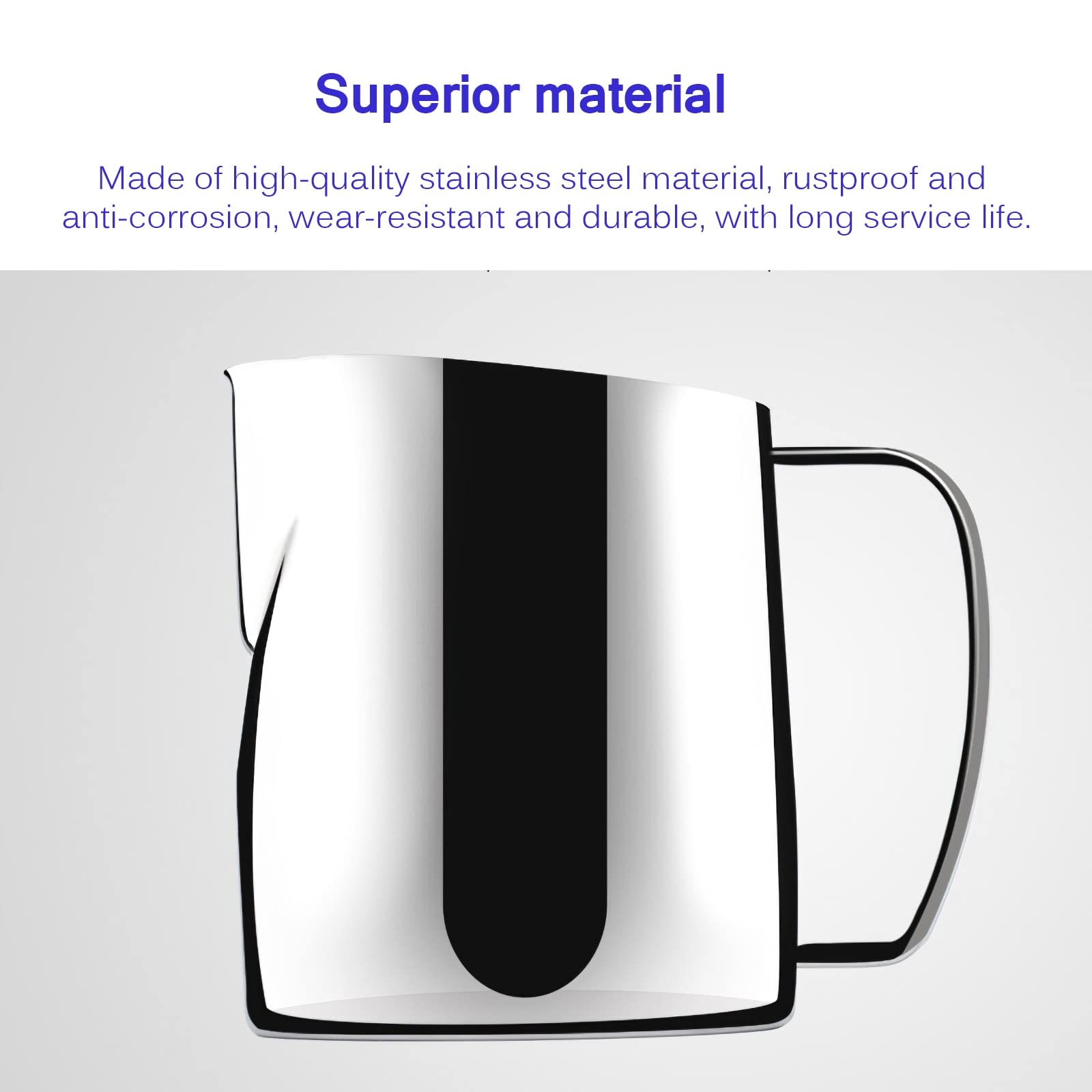 Kufel na mleko 400 ml stal szlachetna filiżanka do kawy mleko kubek piankowy Nonstick kremowy owoce Espresso dzbanek na piankę dzbanek do espresso Dzbanek na mleko porcelana