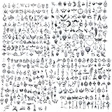 NEPAK 400Pcs Wholesale Bulk Charms Tibetan Silver Alloy Small Pendant Bracelet Charms Necklace Pendant Handmade DIY Jewelry Tibetan Silver Accessories