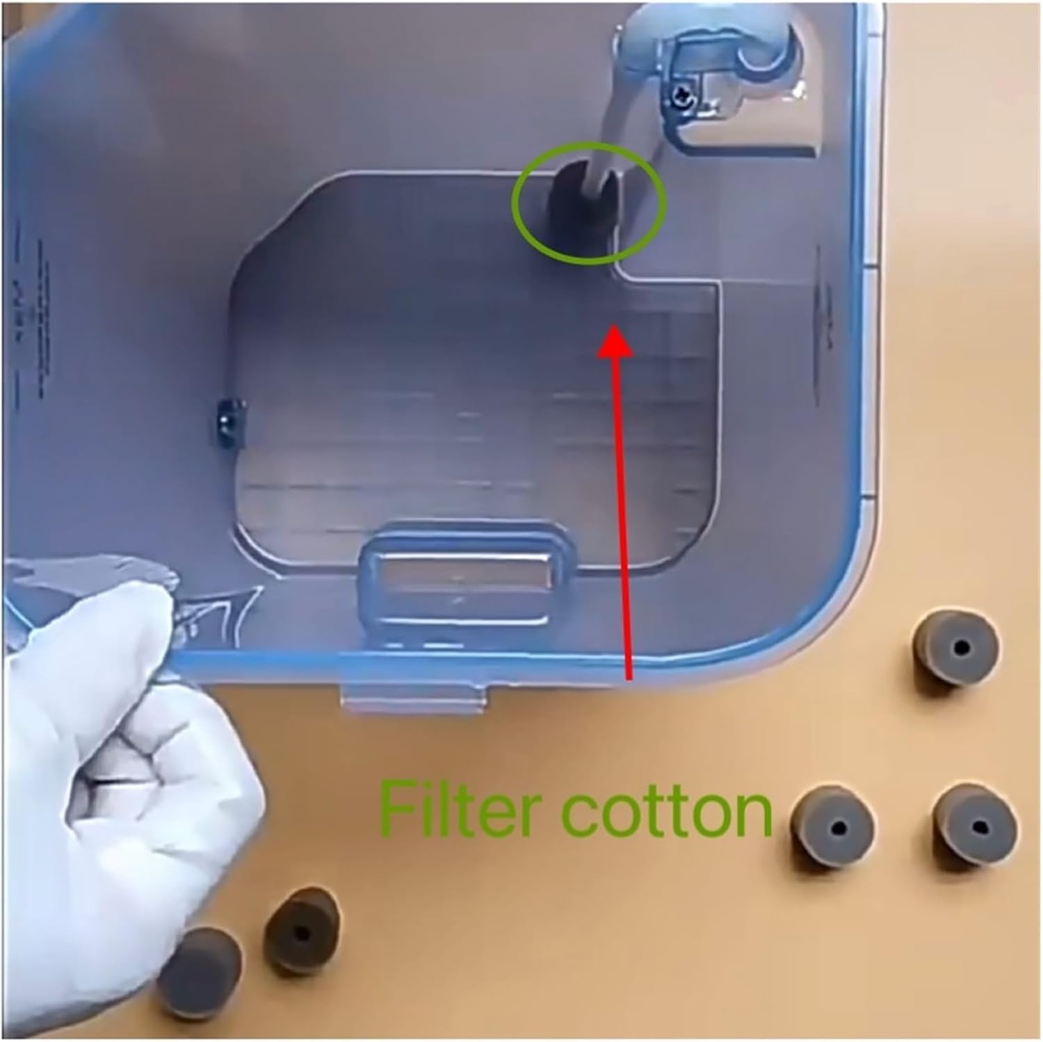 Clean Water Tank Filter Sponge Plug Compatible for Narwal J1/J2/J3 Vacuum Cleaner Hepa Filter Replacement Parts