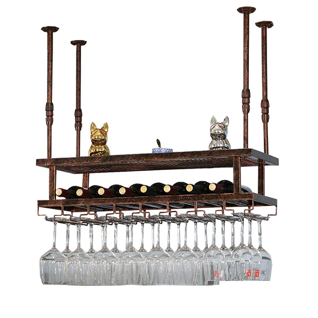 Casiers à vin design industriel en métal bronze pour aménagement haut de gamme