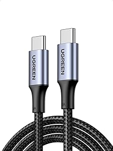 🎫🎫 DOUBLE COUPON! UGREEN USB C Cable 100W PD 3.0 Charging Cable USB C Fast Charging Cable 5A/20V PPS Compatible with iPhone 17/Air/16/15, M3 MacBook Pro/Air, 2024 iPad Air, Galaxy S24 Ultra Pixel 9 Steam Deck etc. (1M)