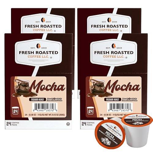 Miniatura 32 de Fresh Roasted Coffee, Tostado italiano, oscuro, 96 cápsulas para cafeteras K Cup
