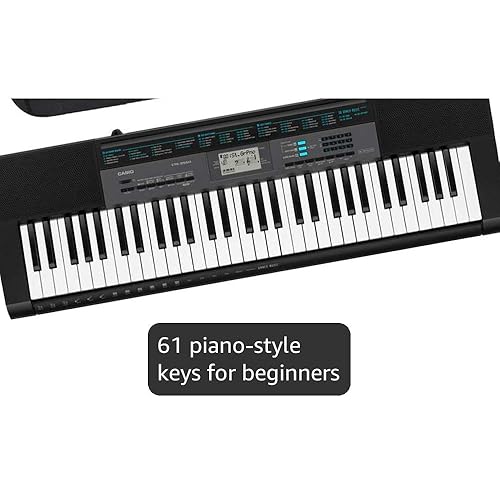 Casio CTK-2550 61-Key Portable Keyboard with Carry Case (Black