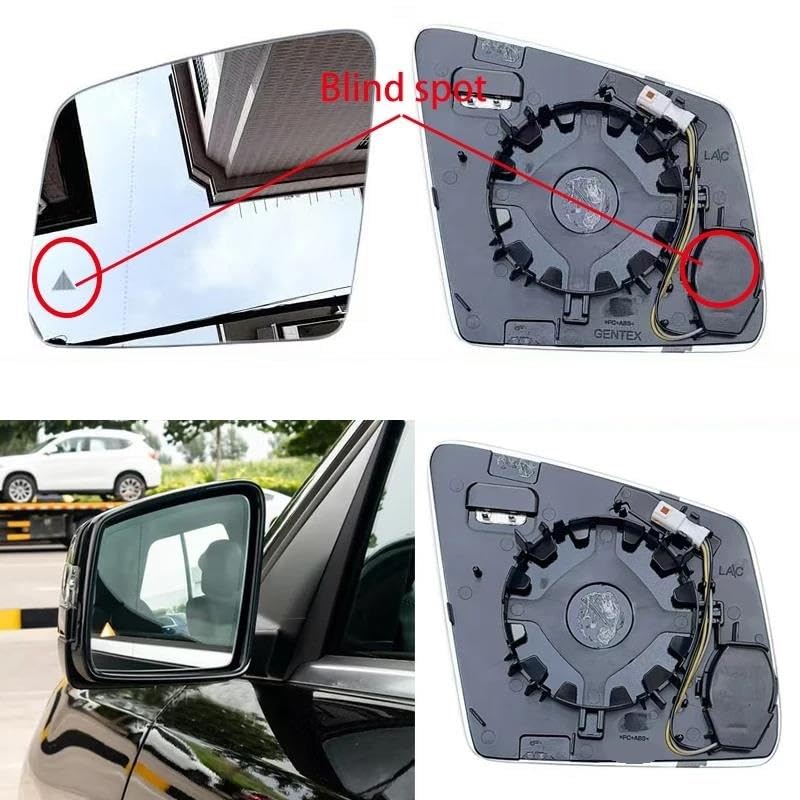 Verre rétroviseur grand angle Benz ML GL pour sécuriser les trajets en ville