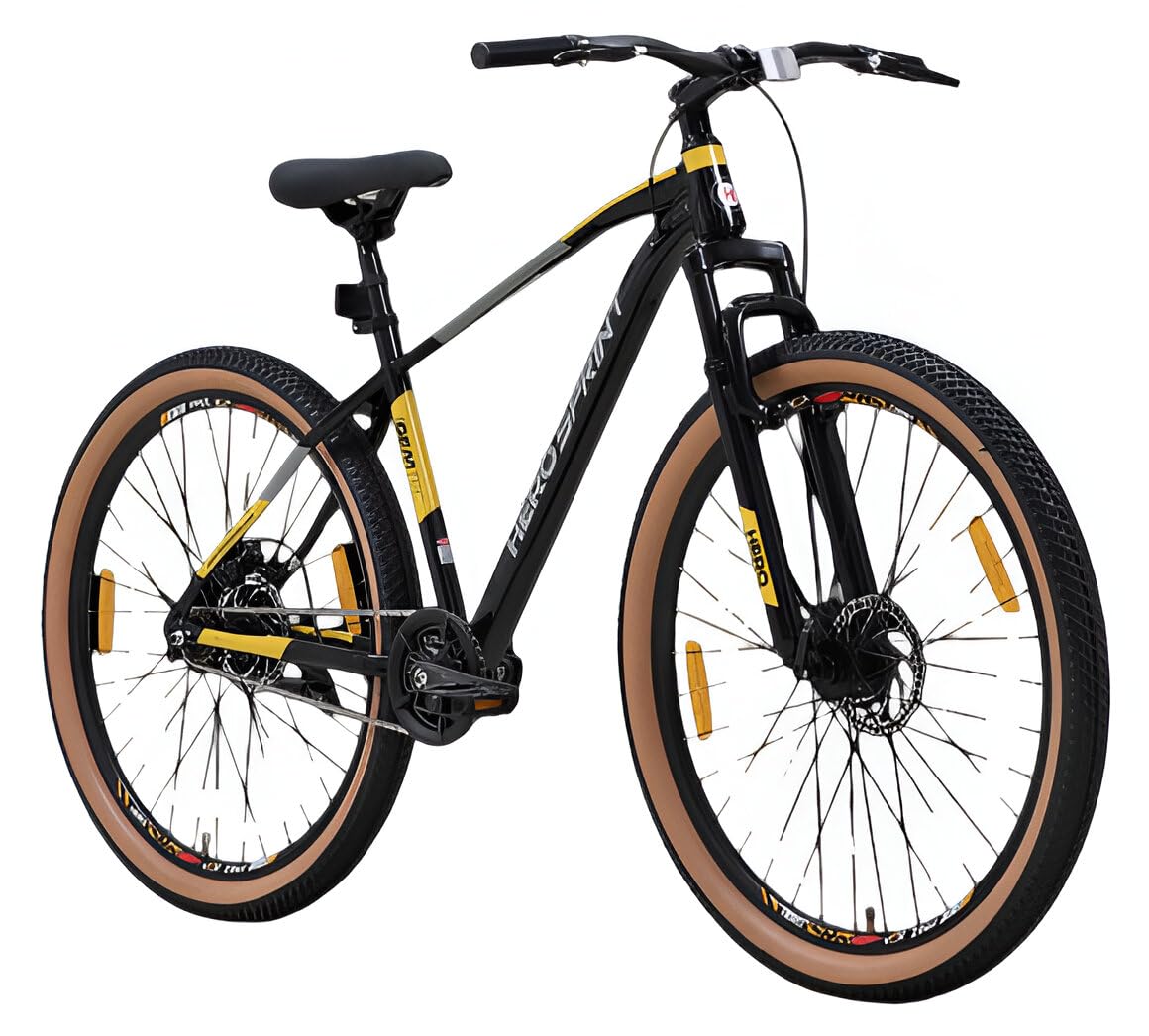 Hero Flanker Single Speed Bicycle with Front Suspension & Disc Brakes - Ideal for Teens (15+) (Black, 29T)-image-28