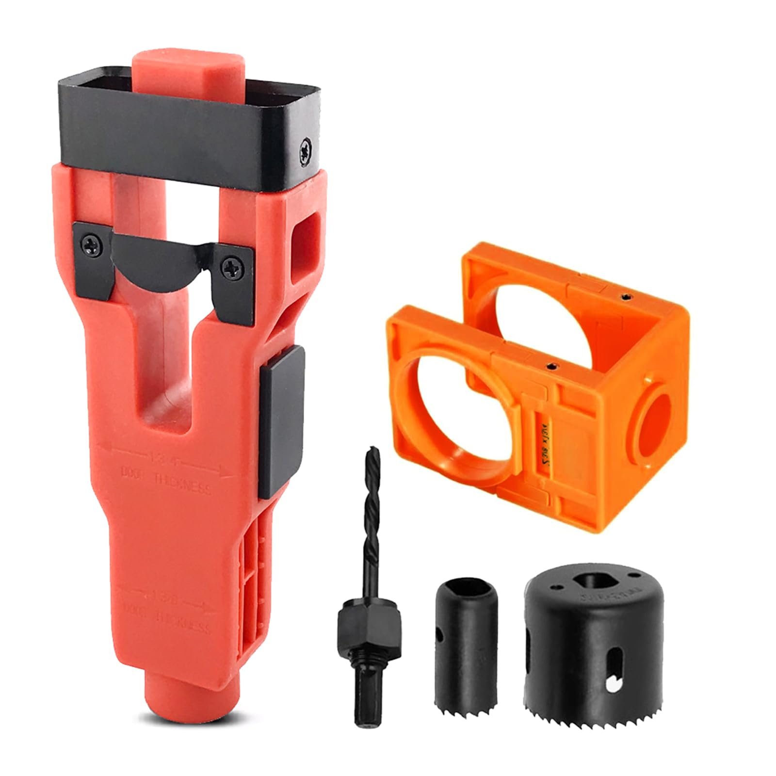 BWANGIAO Metal Door Installation Set Including Measuring Guide For Knob Locks And Security Fasteners In Residential Commercial S