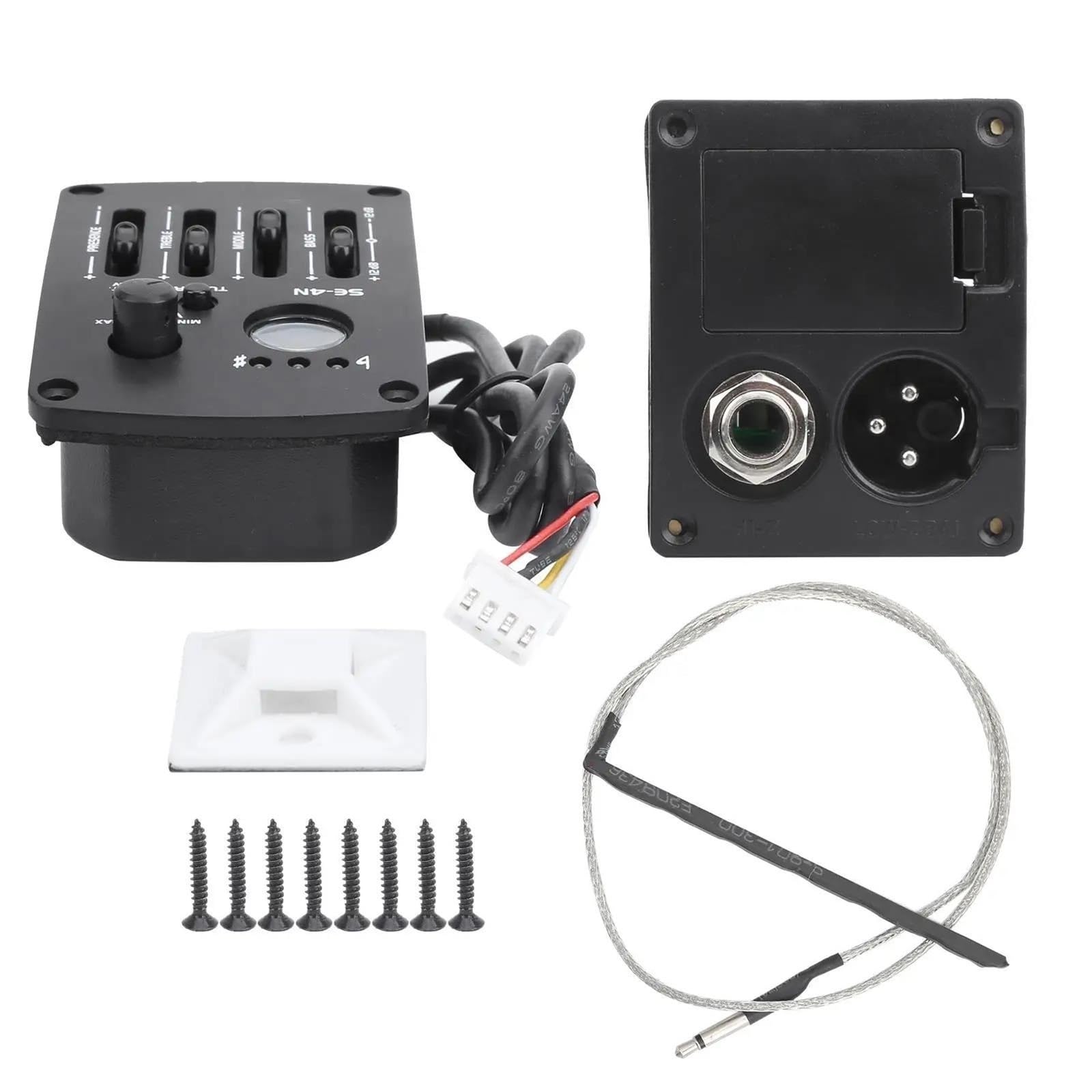 Preamplificatore Pickup Equalizzatore EQ A 4 Bande Per Chitarra Acustica - Accessorio Per Strumenti Musicali SE-4N