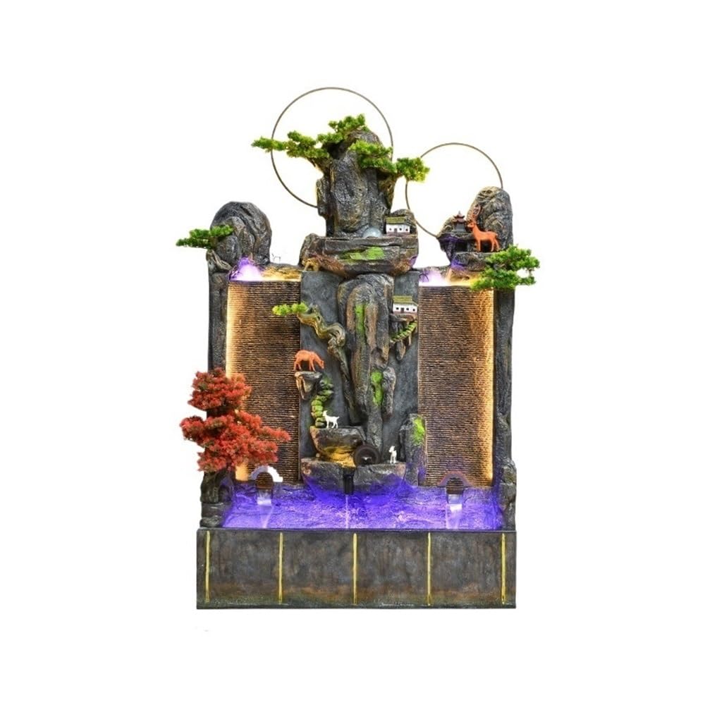 Garden Living Room Feng Shui Decoration Large Rockery Water Fountain Ornaments Floor-standing Fish Tank Circulating Waterscape Pond