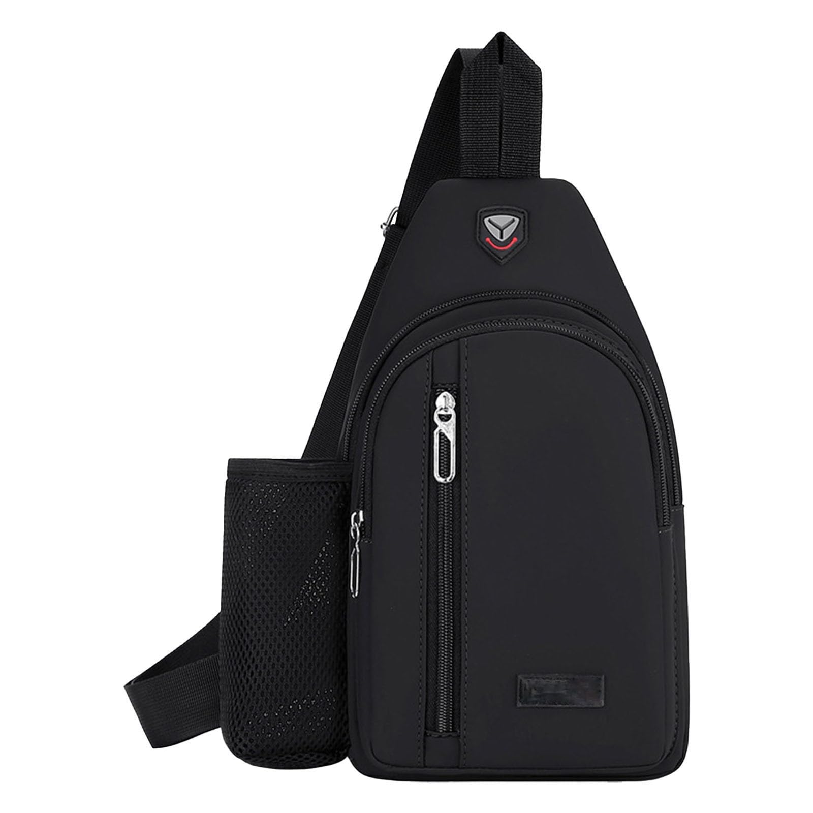 Small Bag With Water Bottle Holder For Woman And Man Backpack for Teen Boys with Charger (Black, One Size) — image 1