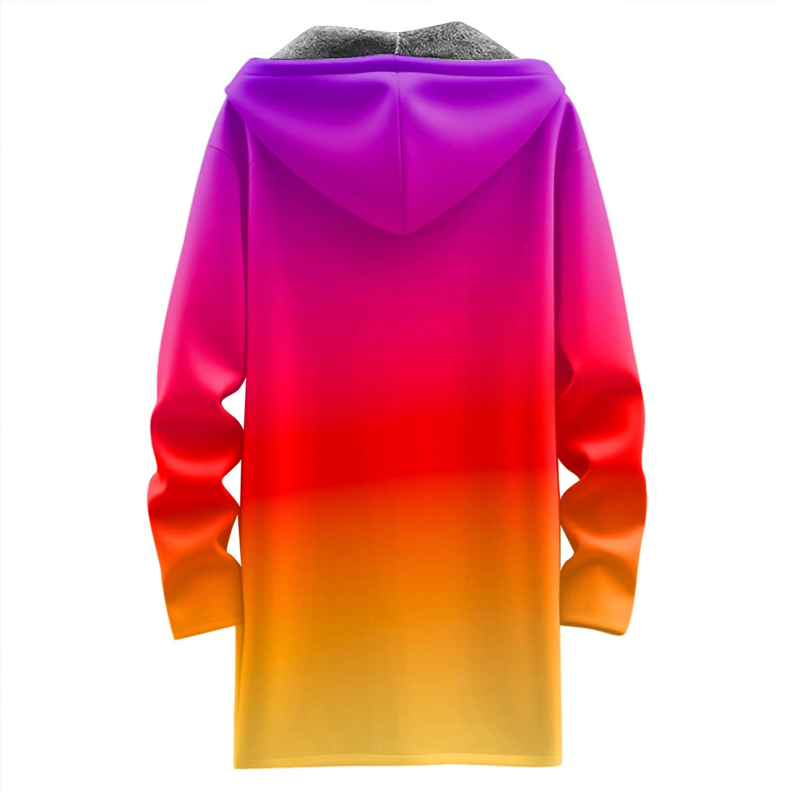 Giacca da Donna in Peluche, con Cappuccio, Lunga e Calda, in Pile, a Maniche Lunghe, Invernale, Cappotto Invernale, Peluche, Elegante Felpa Marrone Ragazza