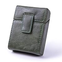 Zigarettenetui Lederoptik - Mit Feuerzeugfach & Gürtelschlaufe, Braun