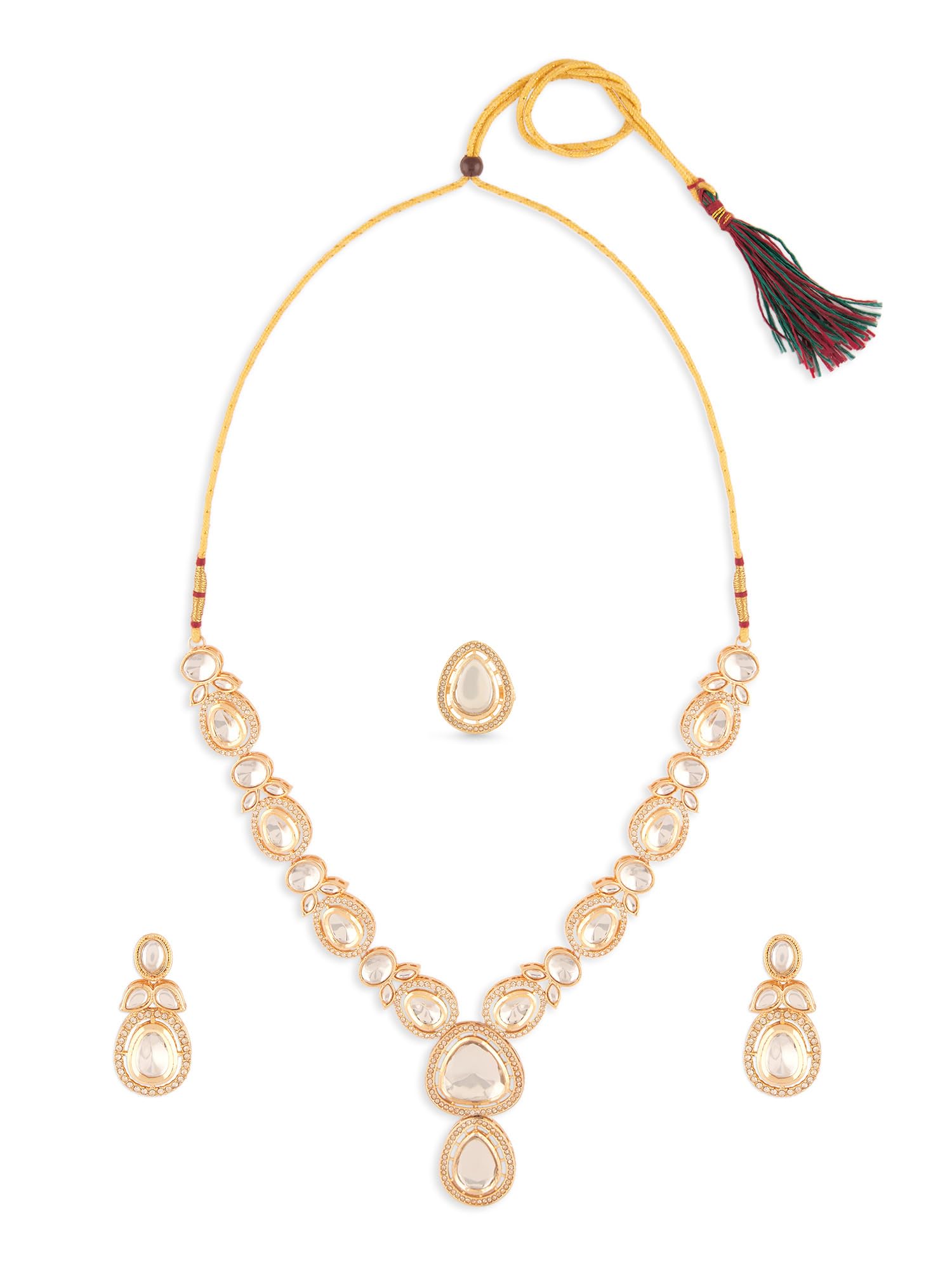 See full amazon price history chart for ZAVERI PEARLS Gold Tone Dazzling Stones Austrian Diamonds Ethnic Necklace Earring & Ring For Women-ZPFK18078 ZAVERI PEARLS Gold Tone Dazzling Stones Austrian Diamonds Ethnic Necklace Earring & Ring For Women-ZPFK18078 (B0D3D9NQ6H) Amazon Price History, Amazon Price Tracker