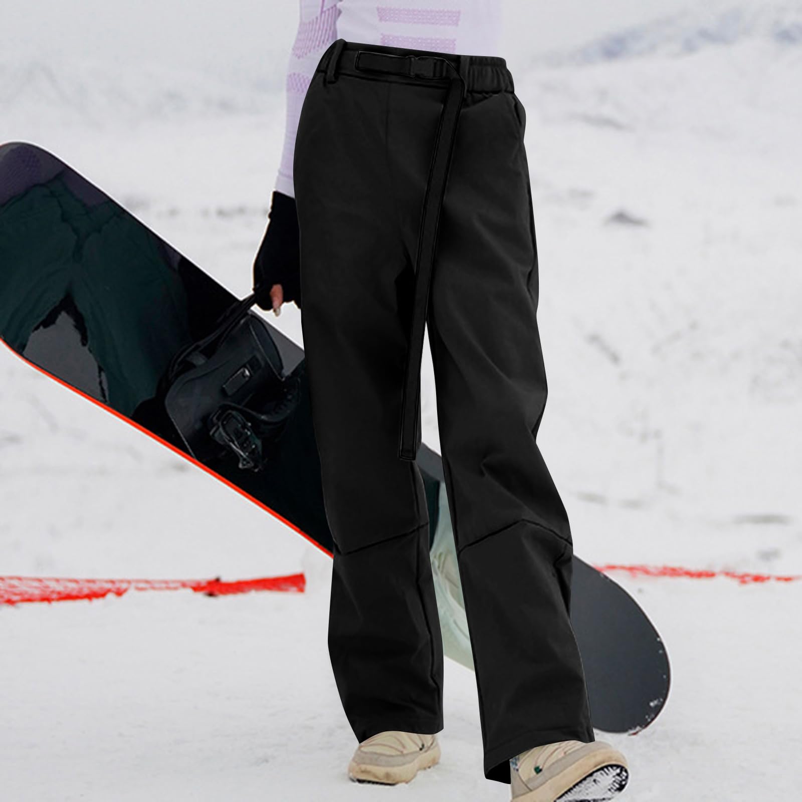 Generisch Damen Skihose Wasserdicht Schneehose Atmungsaktiv Snowboardhose Baggy Skihosen Lang Ski Hosen Winterhose Frauen Weit Softshellhose Mit Gummizug Outdoorhose Ohne Träger Sport Hose Winter