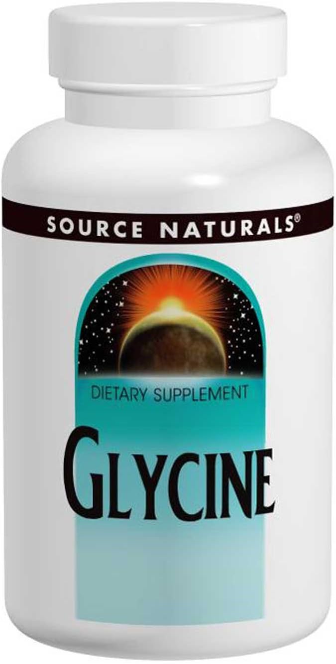 Source Naturals Glycine, 500MG, 100 Capsules (Pack of 2)