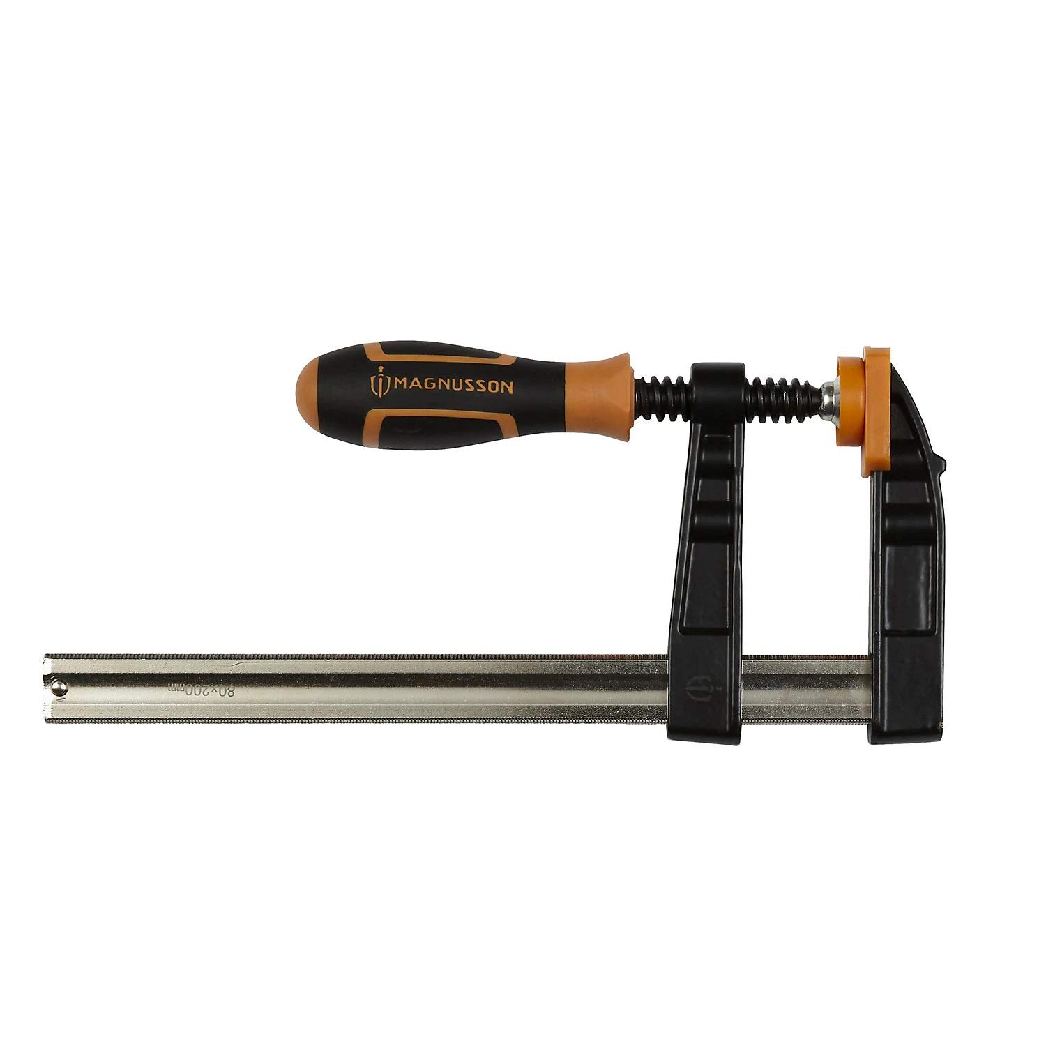 Magnusson F-clamp 200mm, Quantity 1 in Pack, Product Length 200mm, Throat Depth 80mm