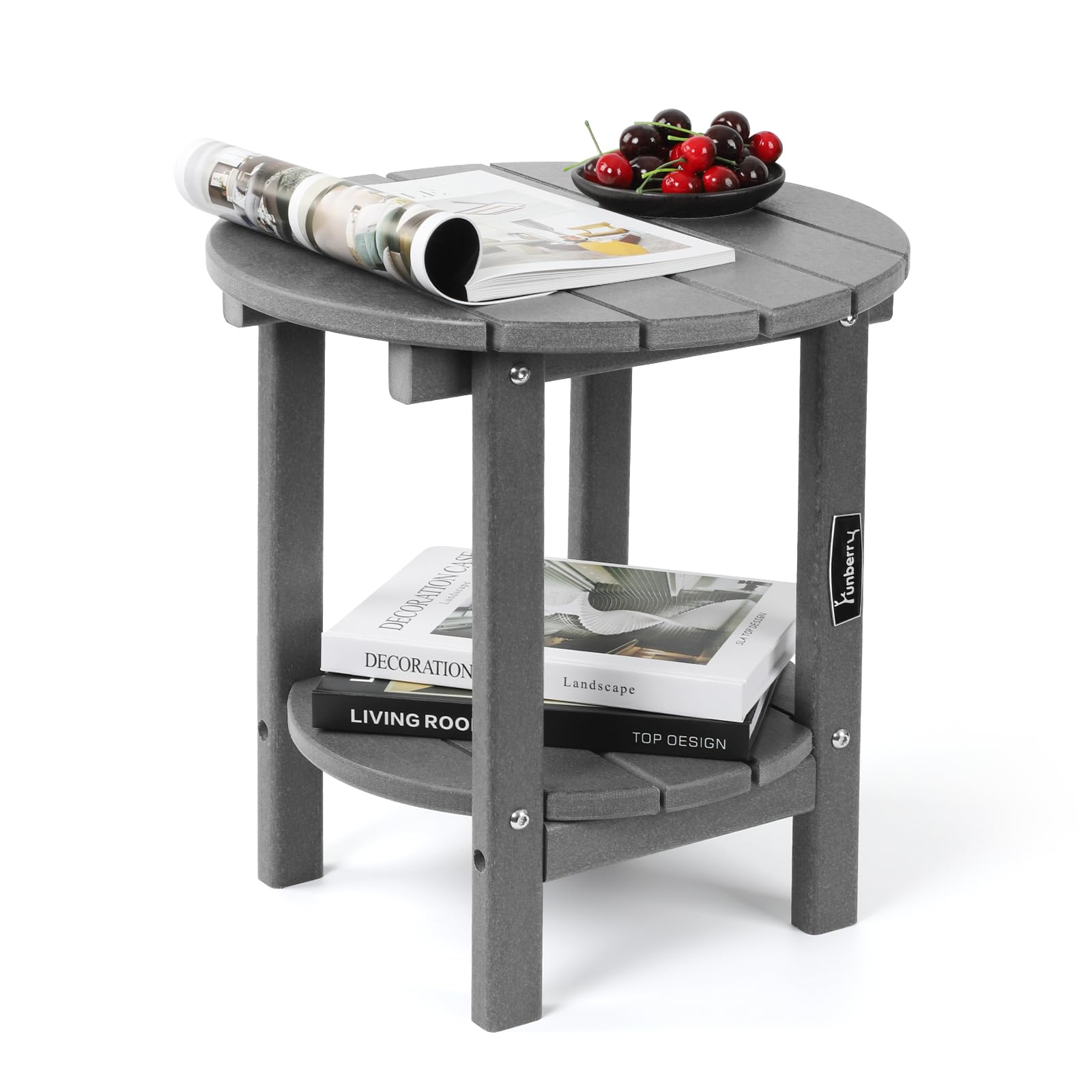 FUNBERRY Outdoor Adirondack Side Table, Patio End Tables