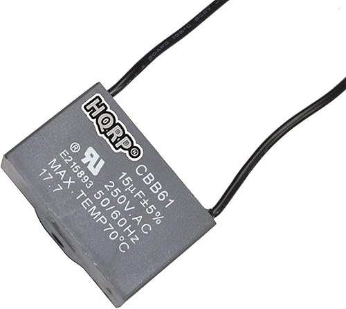 Miniatura 31 de HQRP Condensador compatible con ventilador de techo Hampton Bay 4.5uf+5uf+6uf 4-Wire CBB61