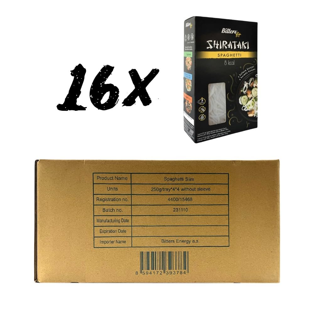 Bitters Shirataki Konjak Pasta - Spaghetti Slim, 16x390g
