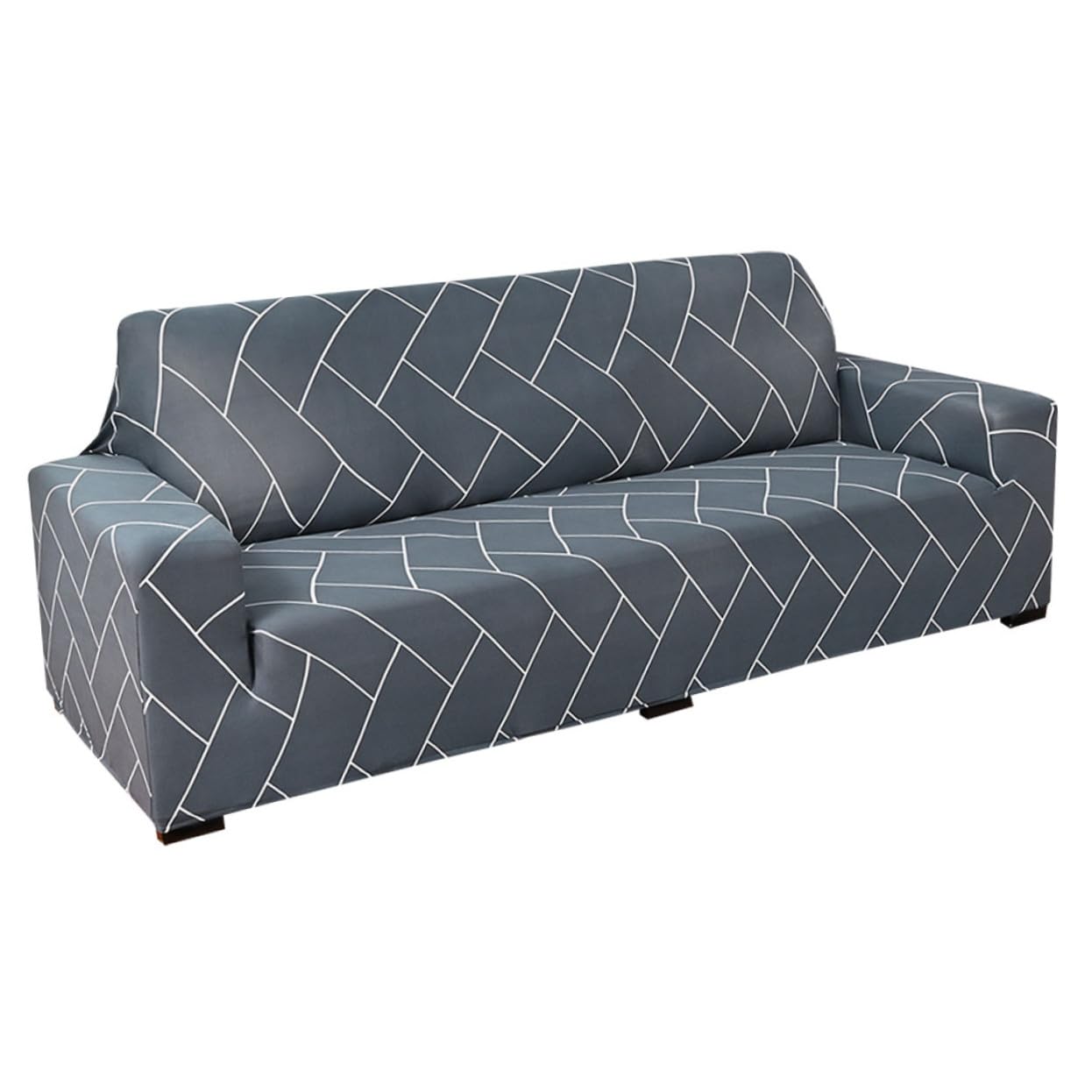 Housse de canapé protection meubles salon polyester élastique