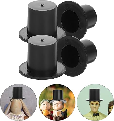 Miniatura 7 de STOBOK Mini sombrero de fiesta, 120 piezas de sombreros en miniatura hechos a mano, mini sombreros de casa de muñecas, sombreros de fiesta de