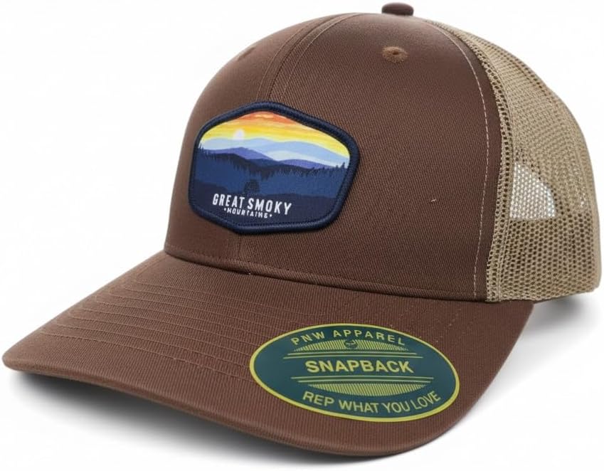 Great Smoky Mountains Trucker Hat with National Park Woven Patch