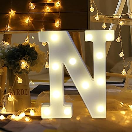 Marquee Alphabet Light Letters for Room Decor Lights - (N) Led Lights ...