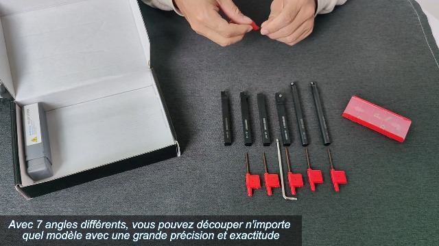 Kit 21 Pièces Porte-Outils Tournage Inserts Carbure - Barre D'Alésage Multifonctionnelle Pour Tour