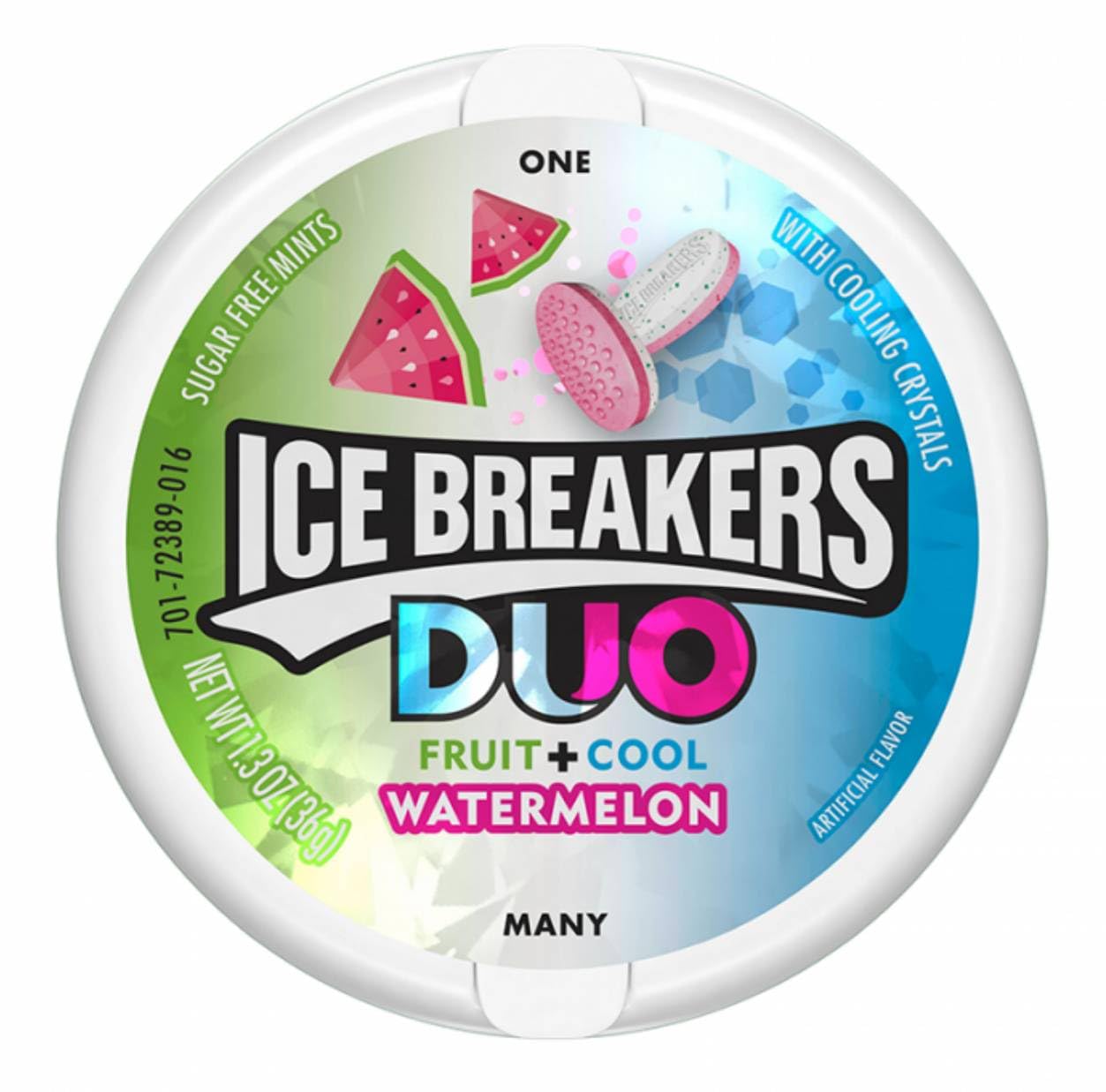 Duo Sugar Free Mints, Watermelon, 1.3 Ounce