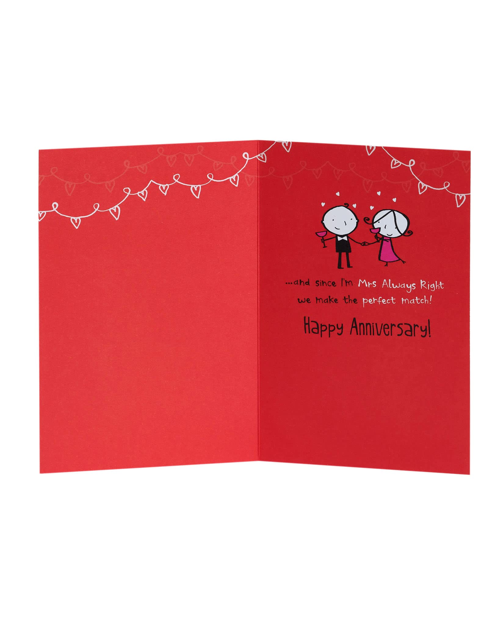UK Greetings Biglietto di anniversario di matrimonio per marito, design con poesia, multicolore, 149 mm x 229 mm