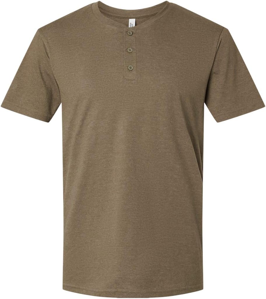 American Apparel Unisex CVC Henley Tee