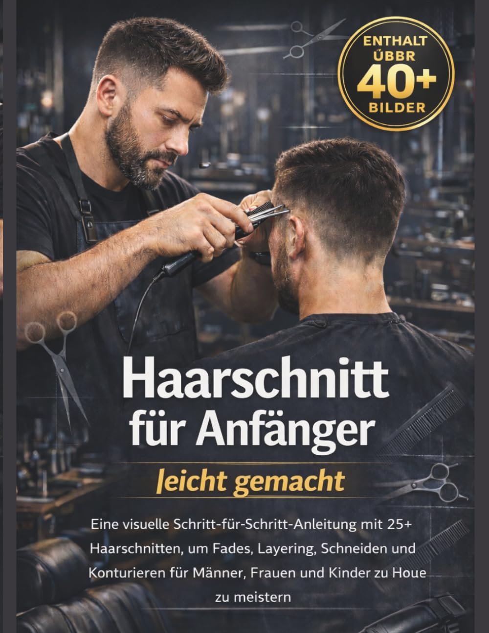 Haarschnitt für Anfänger leicht gemacht: Eine visuelle Schritt-für-Schritt-Anleitung mit 25+ Haarschnitten, um Casting, Layering, Cutting und ... Frauen und Kinder zu Hause zu meistern