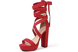 High Heels Chunky Block Platform Heels for Women