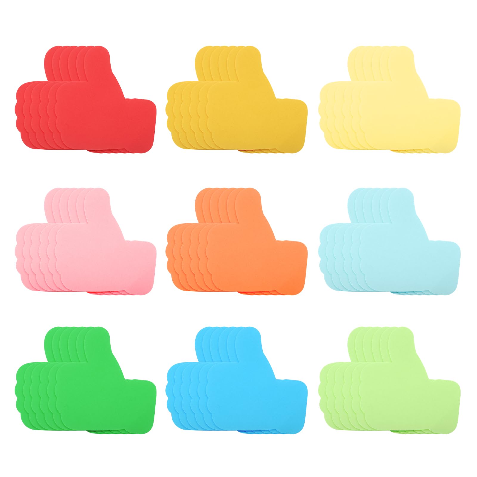 sourcing map 54Pcs Like Cutouts, Like Shaped Decorative Cut-outs Die Cut Paper Decorations for Classroom DIY Crafts Projects Party Supplies Wall Decor Bulletin Board Decoration