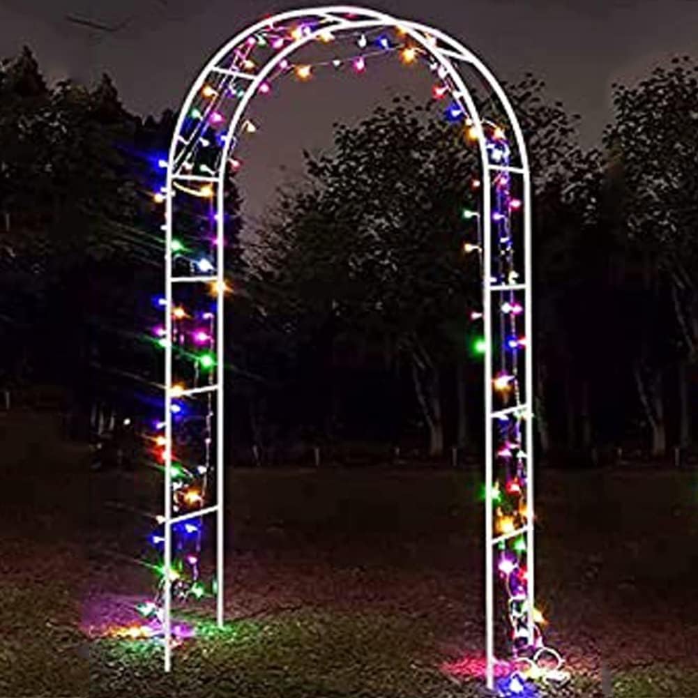 Metall Gartenbogen für Rosen Hochzeit Zeremonie Spalier Outdoor Dekorative Bögen für Veranstaltungen Blumendekoration Gartenparty Hochzeit Laube Stahlstruktur