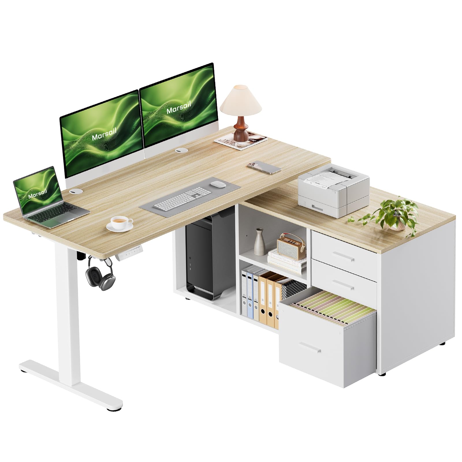 エルムンドページ イス エルゴノミクスチェア(人間工学椅子・高さ調整・スタンディングデスク