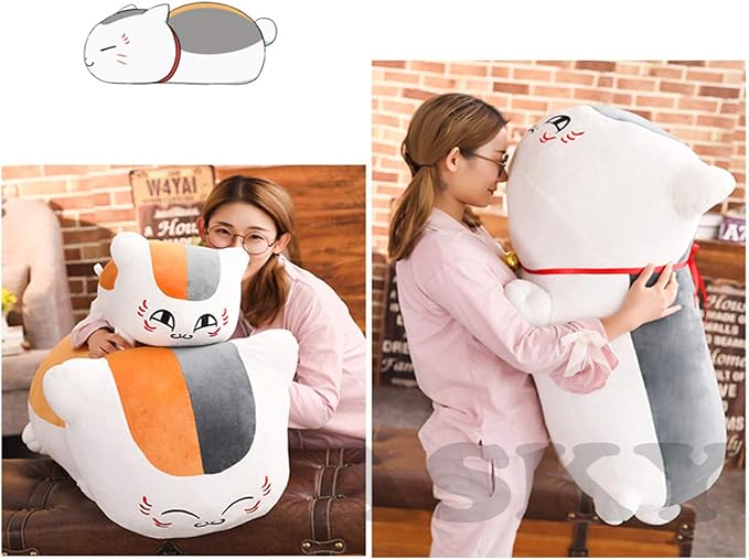 Amazon Co Jp みつばちニャンコ先生 抱き枕 ぬいぐるみ 夏目友人帳 めちゃでかぬいぐるみ クッション 背当て 座布団 装飾 ふわふわ かわいい アニメ萌えグッズ コスプレ小道具 黒ニャンコ 白ニャンコ 単品 抱きしめぬいぐるみ ギフト プレゼント 子供 大人 漫遊展