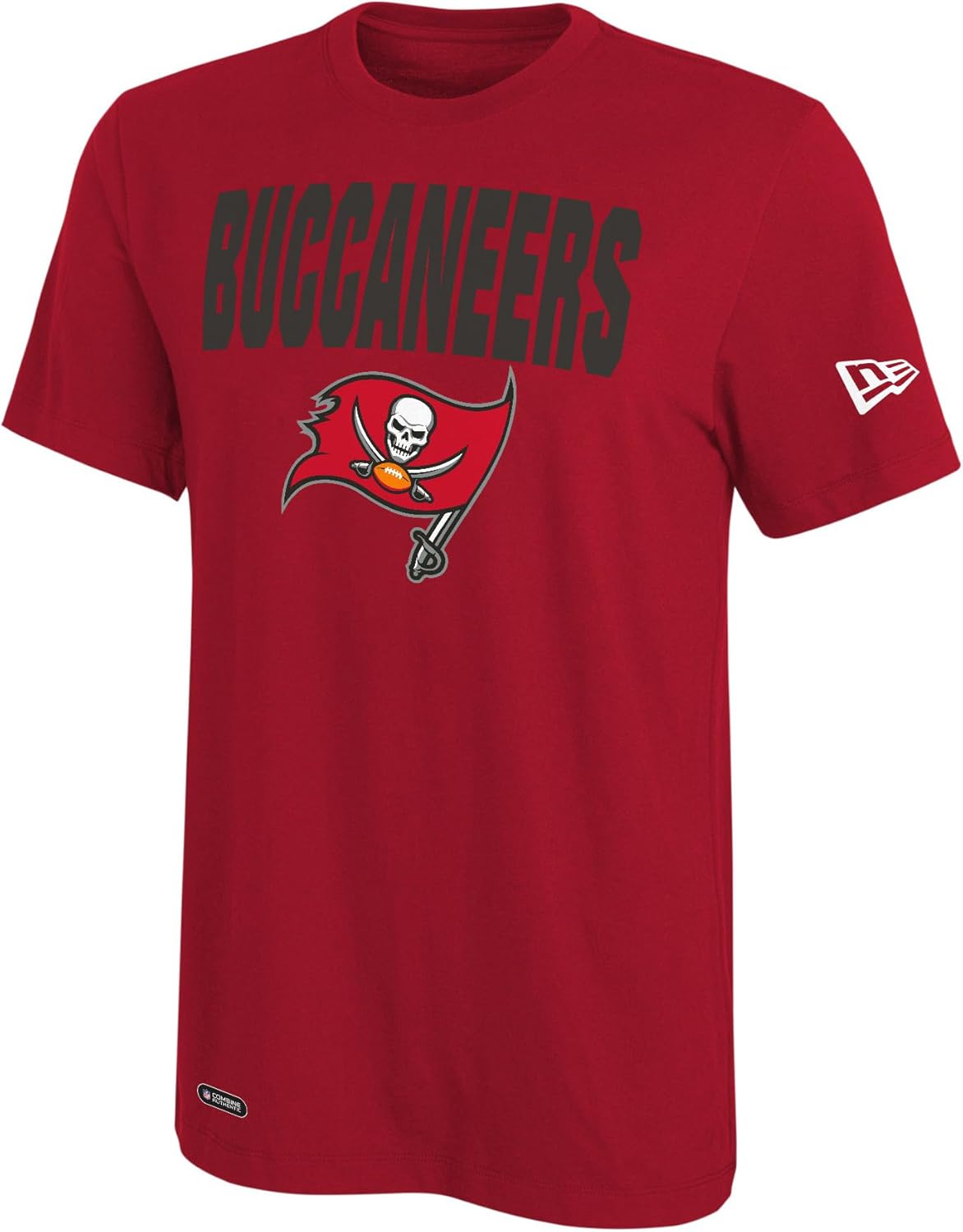 Outerstuff NFL Men's 50 Yard Line Short Sleeve T-Shirt – Cotton/Polyester Blend, Team Logo Graphic Tee
