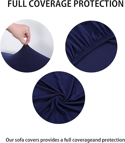 Miniatura 4 de Fundas elásticas para sofá de 1234 plazas, funda para sofá biplazasillón, funda de sofá modular en forma de L, protector de muebles de tela elástica