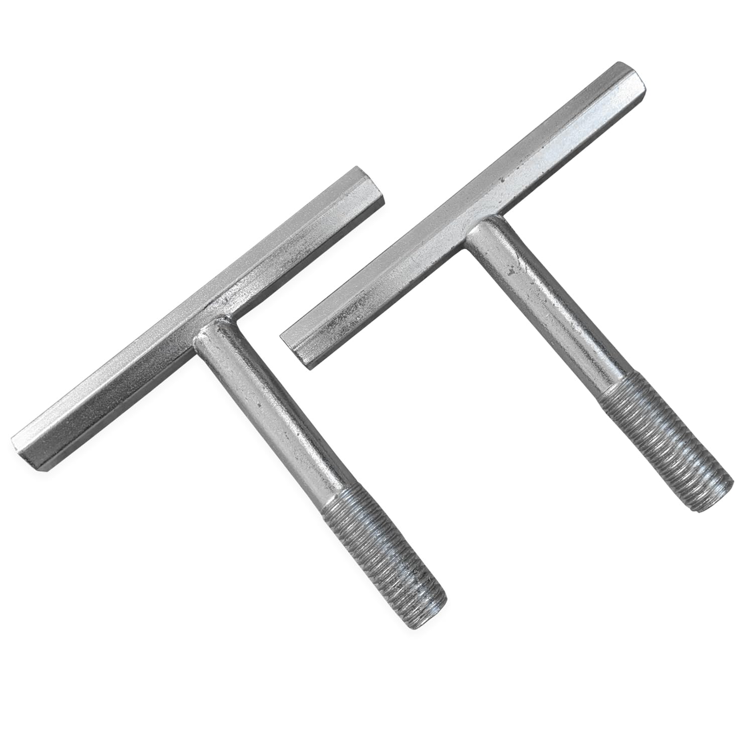 Spudulica Aluminium Manhole Lifting Keys - Set of 2 - ONLY Keys Threaded Replacement/Spare Cover Lid Lifters (DS-80 (M12 Thread)) Not Generic