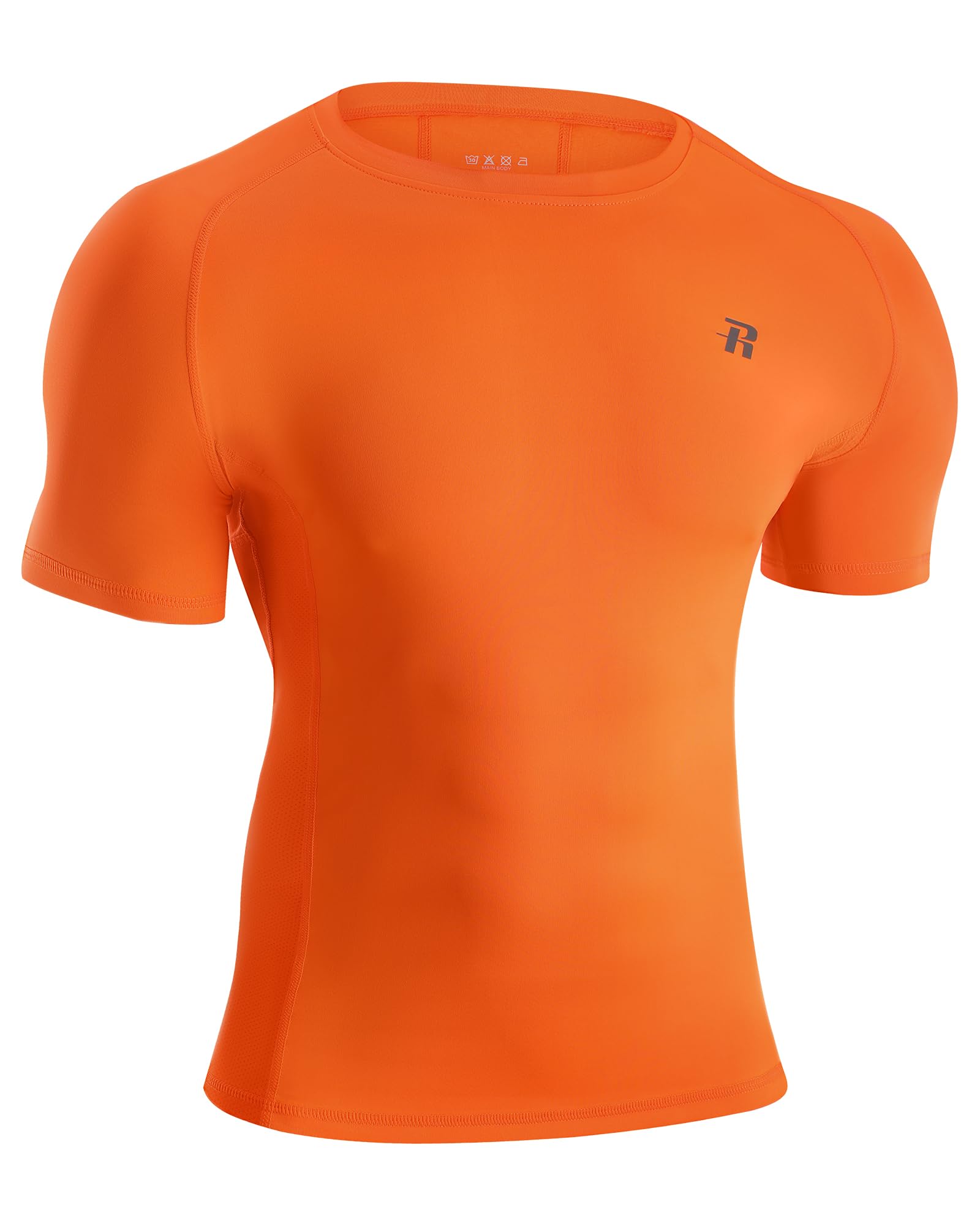 Runhit Short Sleeve Compression Shirts for Men, Quick Dry Cool Men's Compression T-Shirt, Athletic Workout Base Layer